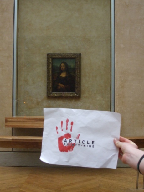 Article 39 with the Mona Lisa